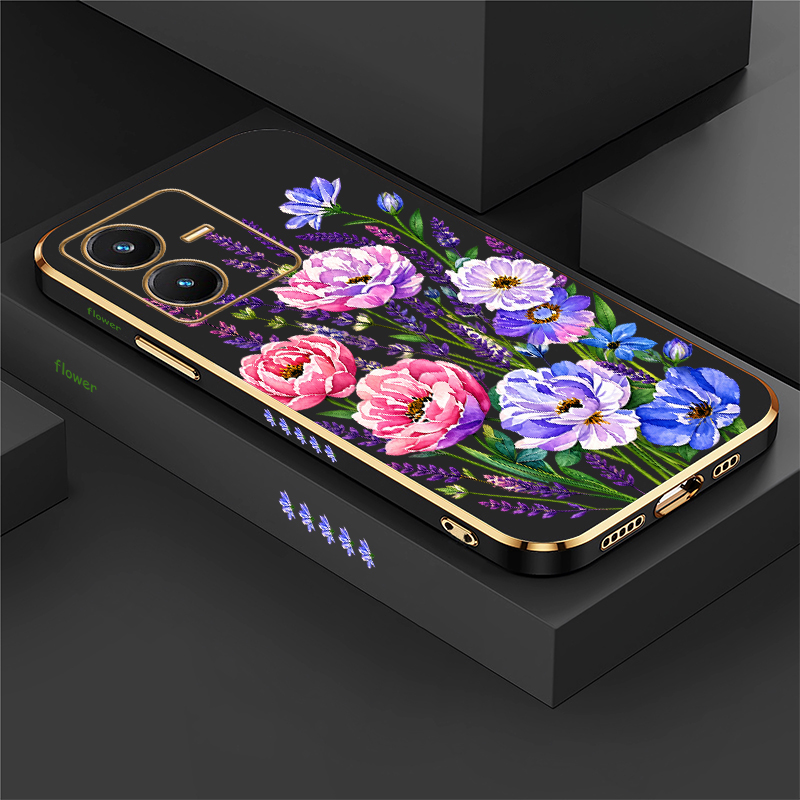 Vivo Y28 - Bloemenhoesje voor Vivo Y28 S Y27