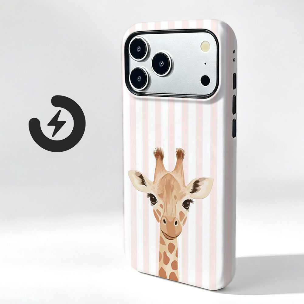 Vivo X200 - Schattige telefoonhoes met girafmotief en magnetische