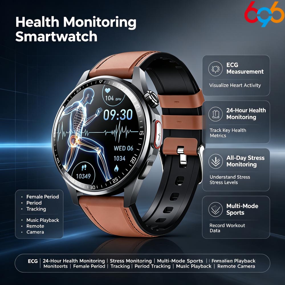 Fall Detection Watch - Smartwatch voor mannen en vrouwen, met