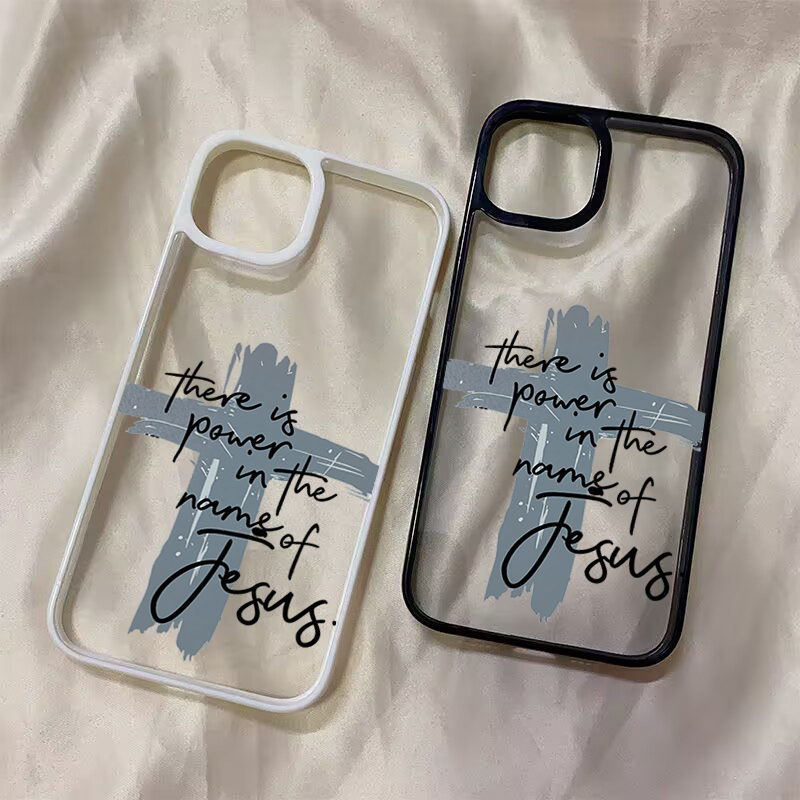 Samsung Galaxy A55 - Religieus Jezus Kruis Transparante Hoes voor