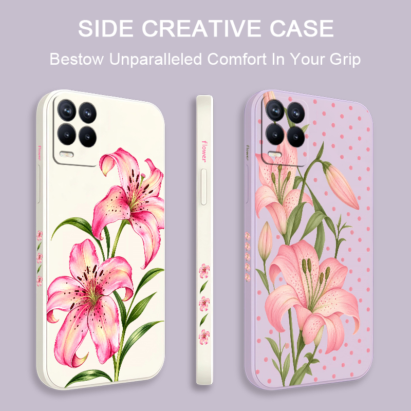 Roze bloemen hoesje voor OPPO  - Realme Note 50 recensie en prijs