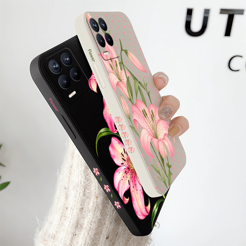 Roze bloemen hoesje voor OPPO  - Realme Note 50 recensie en prijs