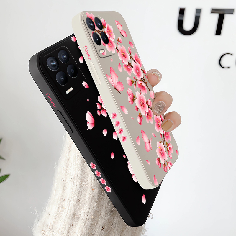 Roze telefoonhoesje met bloeme - Realme Note 50 recensie en prijs